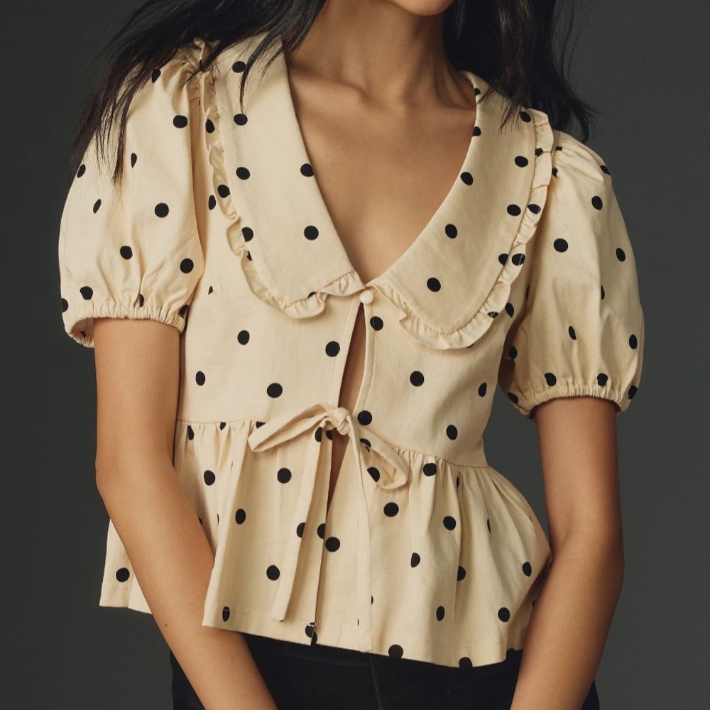 Anthropologie Porridge Short-Sleeve Gwen Top size XS
